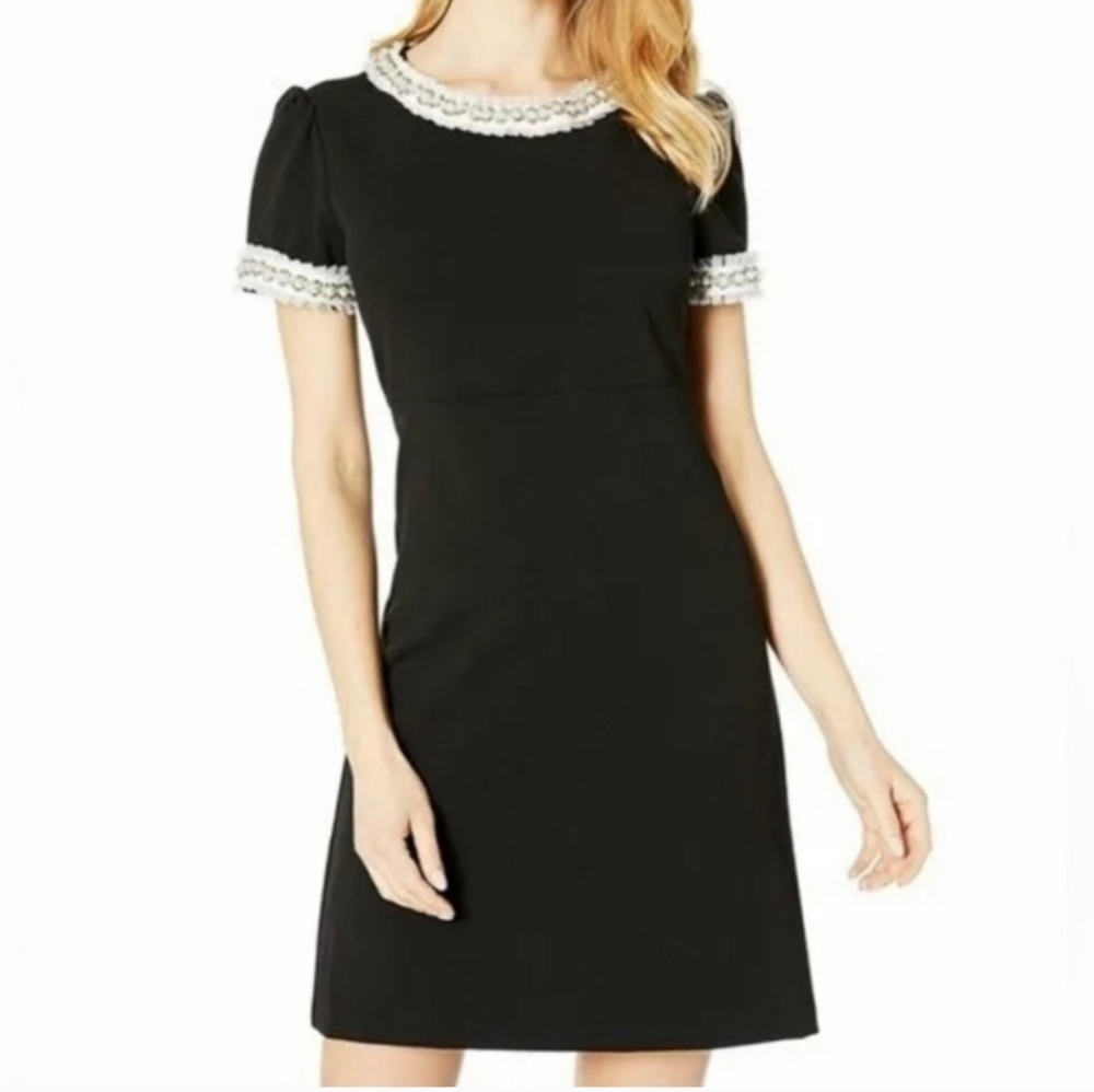 Betsey Johnson Formal Black S/S Dress Size 6